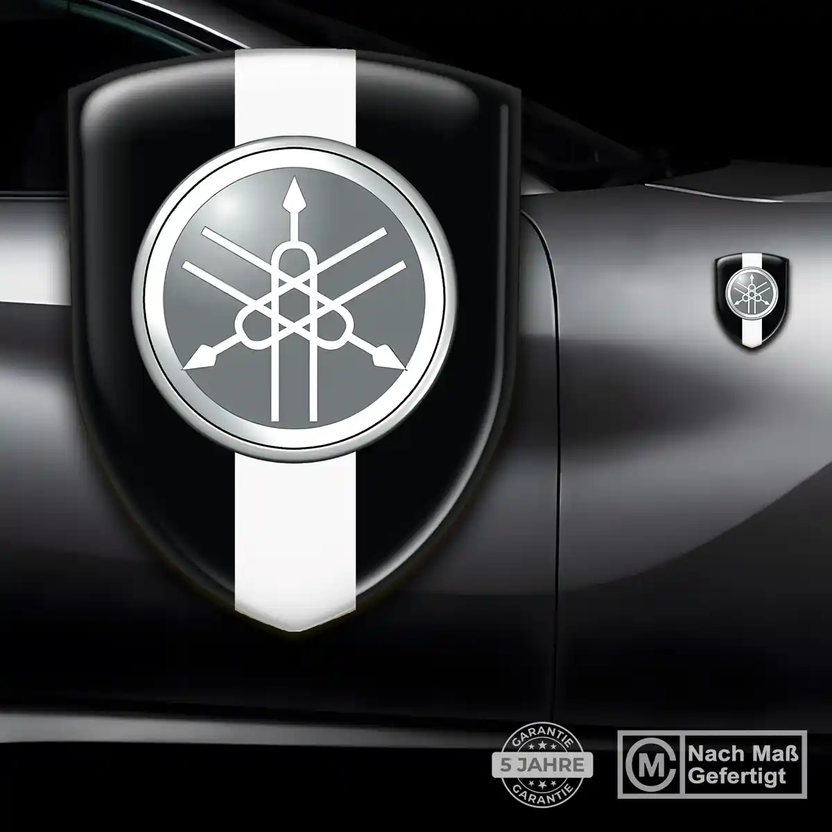 Yamaha Emblem Wappen Aufkleber Auto Luxus-Edition