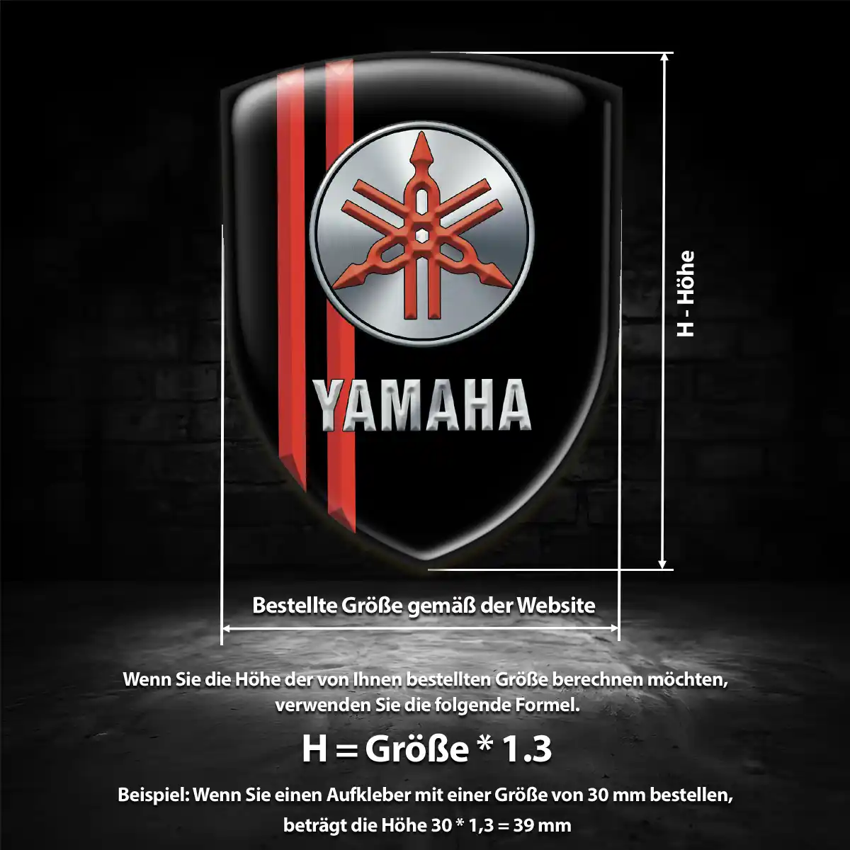 Yamaha Emblem Wappen Aufkleber Auto Modernes Design