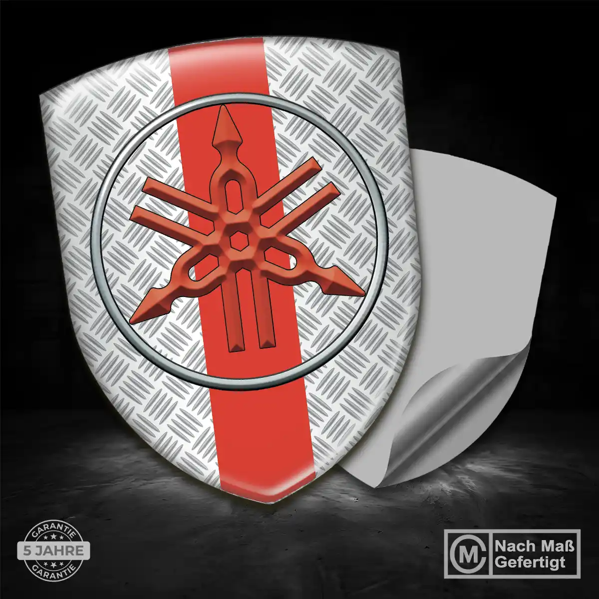 Yamaha Emblem Wappen Aufkleber Auto Premium-Edition