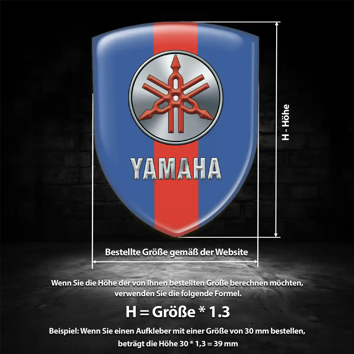 Yamaha Emblem Wappen Aufkleber Auto Premiumqualität