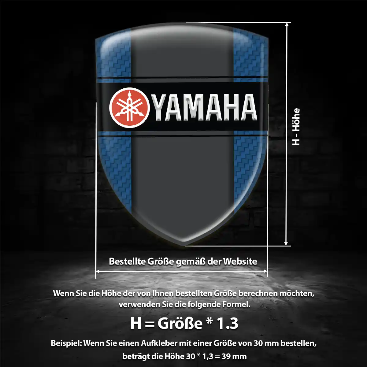 Yamaha Emblem Wappen Aufkleber Auto Spitzenqualität