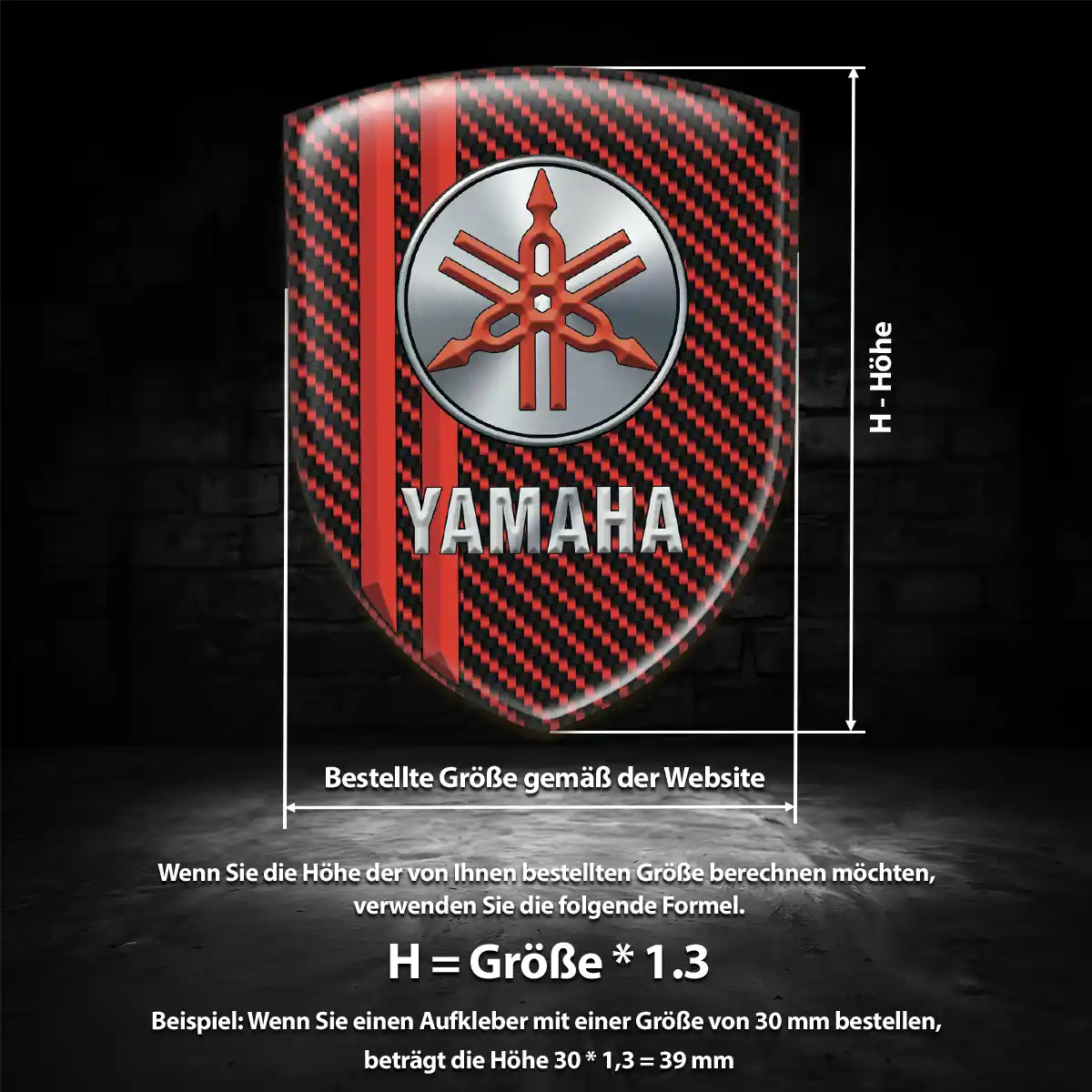 Yamaha Emblem Wappen Aufkleber Auto Stilvolles Design