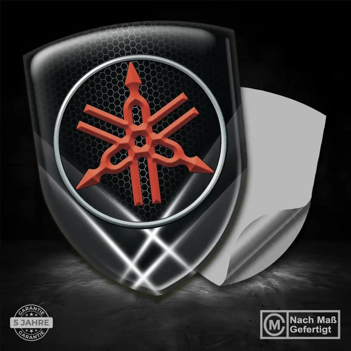 Yamaha Emblem Wappen Aufkleber Edles Design