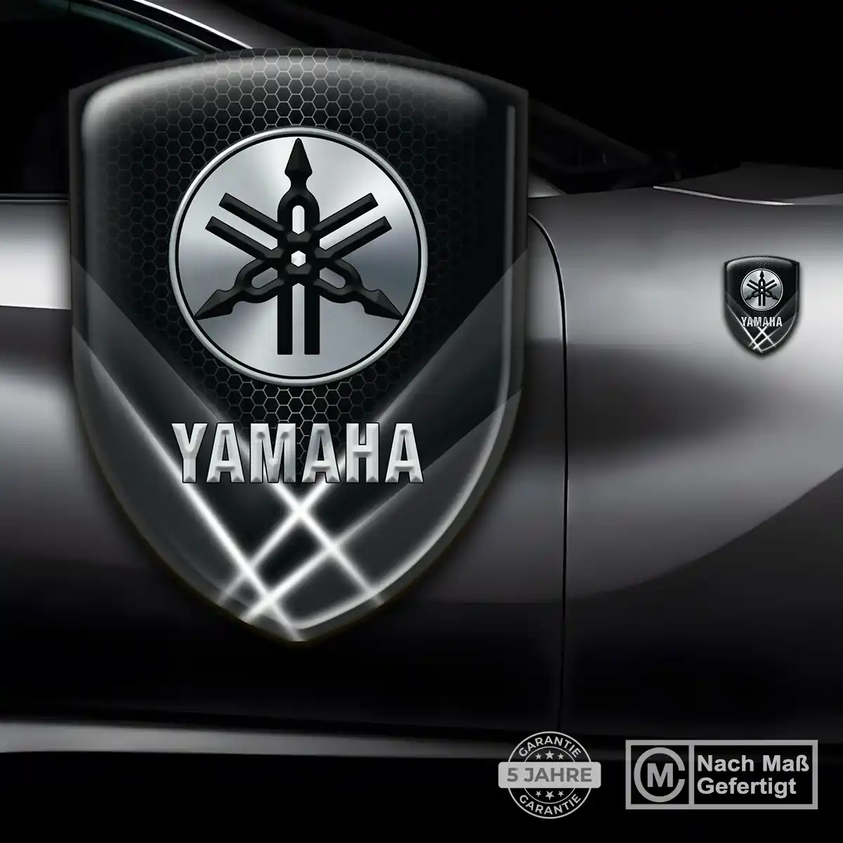 Yamaha Emblem Wappen Aufkleber Elegantes Design