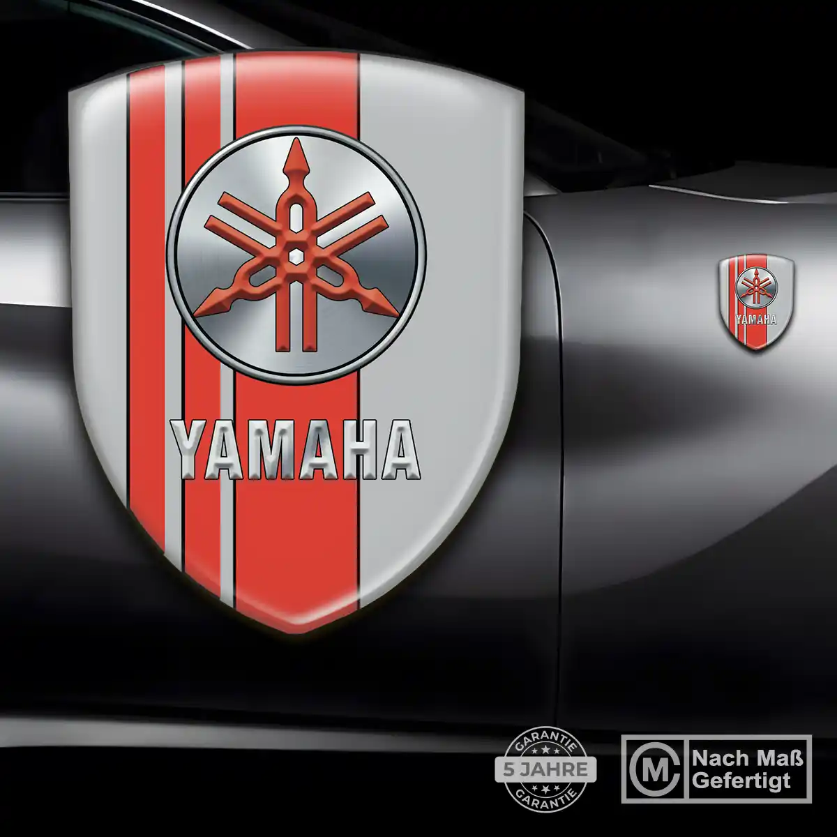 Yamaha Emblem Wappen Aufkleber Exterieurdesign