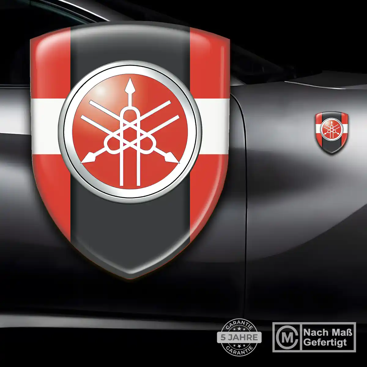 Yamaha Emblem Wappen Aufkleber Interieurdesign