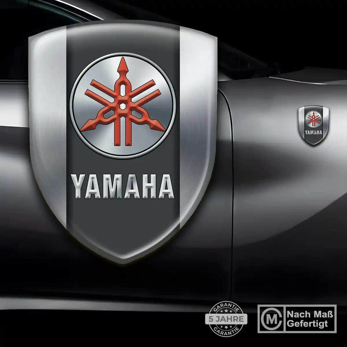Yamaha Emblem Wappen Aufkleber Markenedition