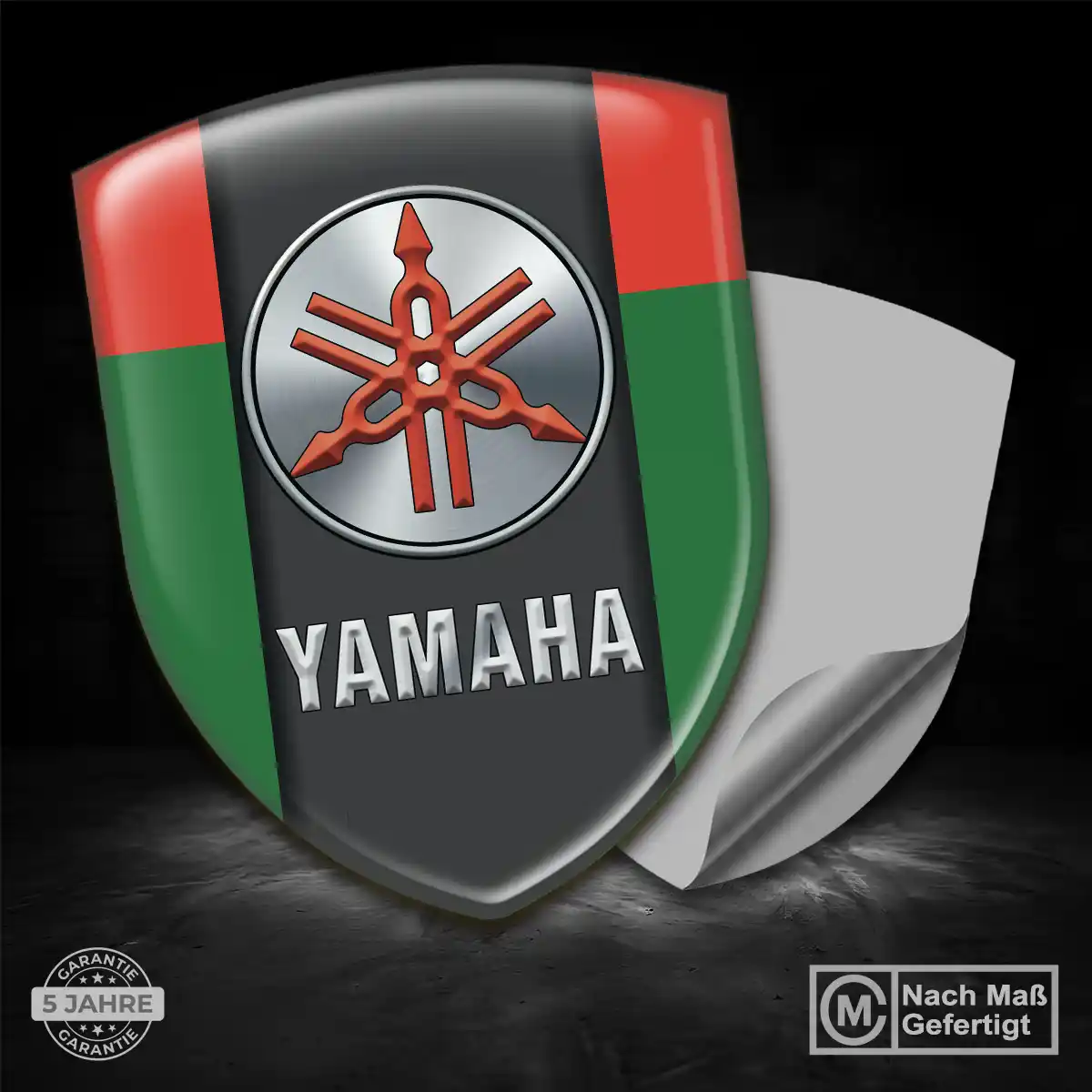 Yamaha Emblem Wappen Aufkleber Modernes Design