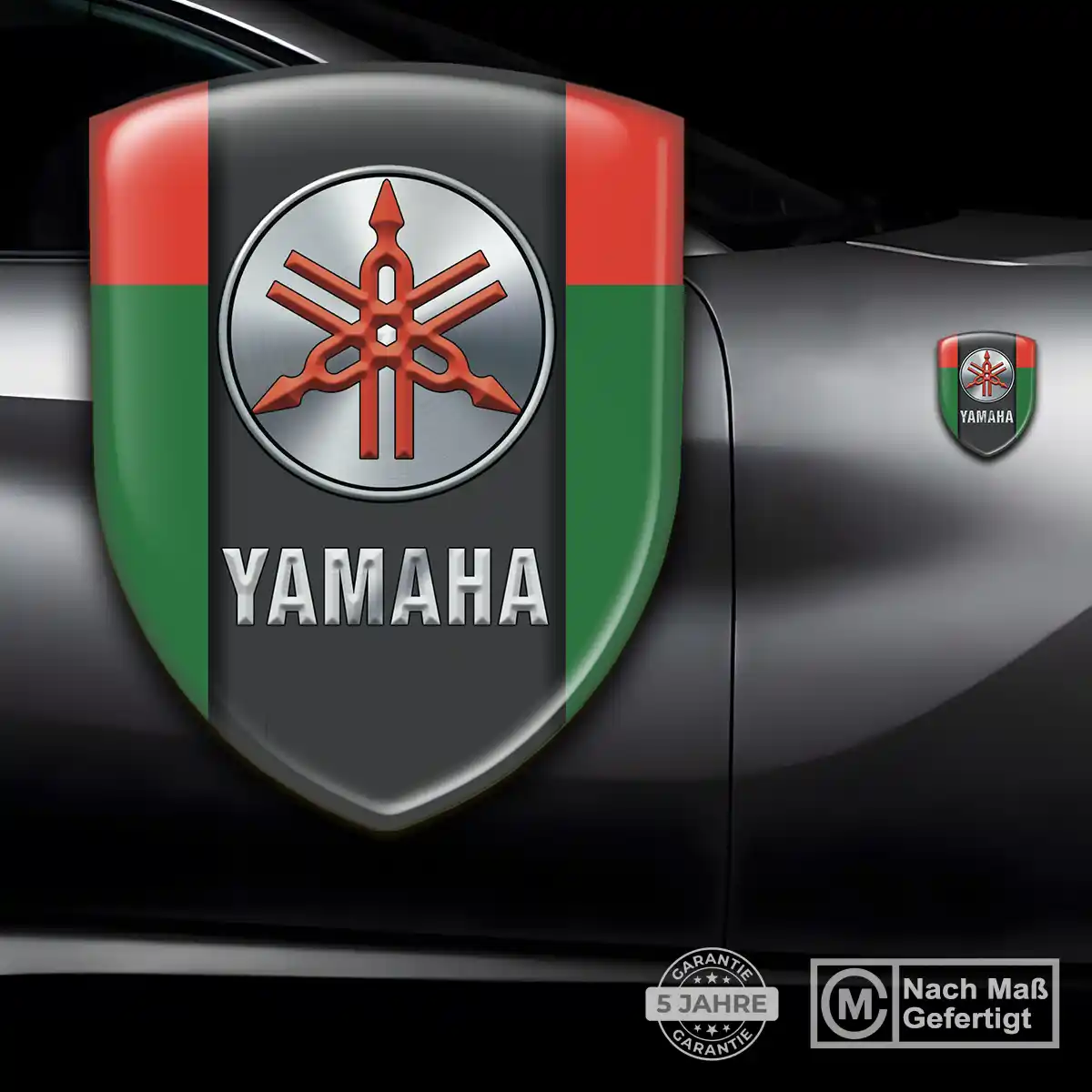 Yamaha Emblem Wappen Aufkleber Modernes Design