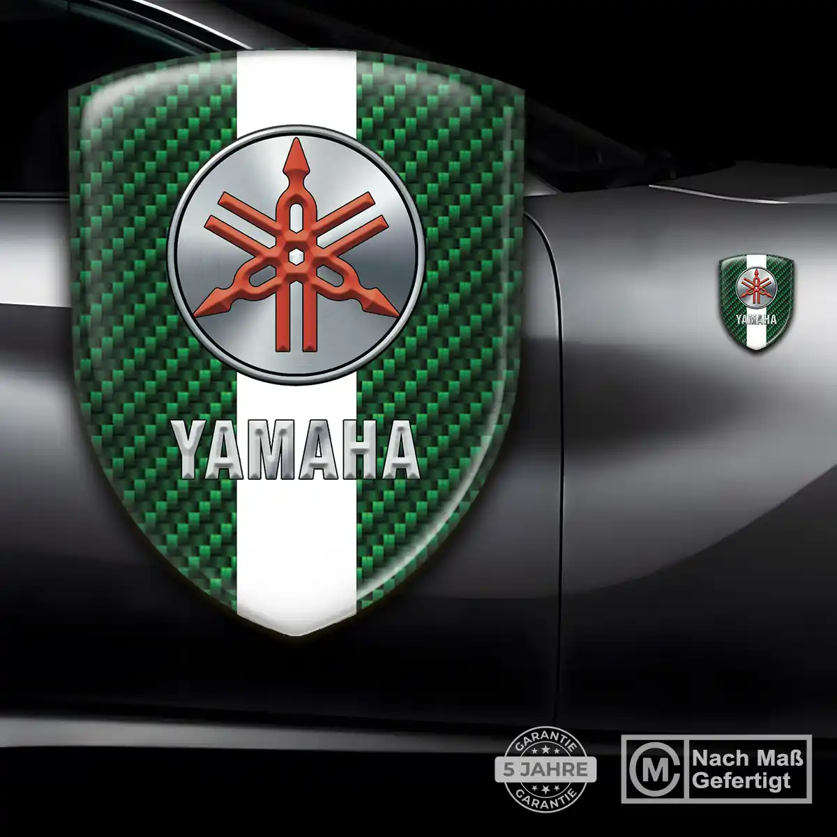 Yamaha Emblem Wappen Aufkleber Premium-Edition