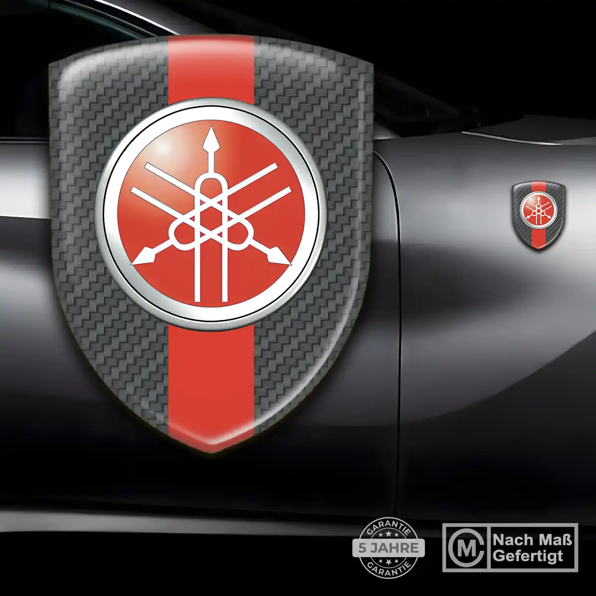 Yamaha Emblem Wappen Aufkleber Stilvolles Design
