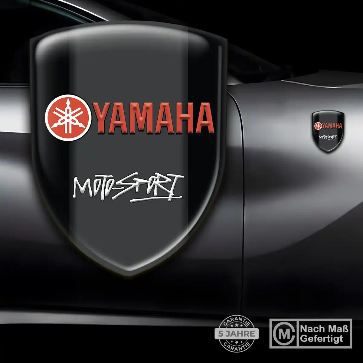 Yamaha Emblem Wappen Aufkleber Tuningfahrzeug