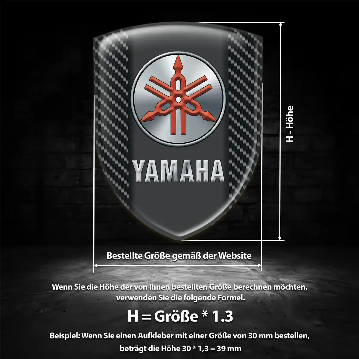 Yamaha Emblem Wappen Aufkleber Verlässliche Qualität