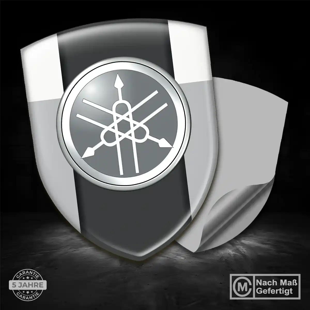 Yamaha Emblem Wappen Ausdrucksstarkes Design