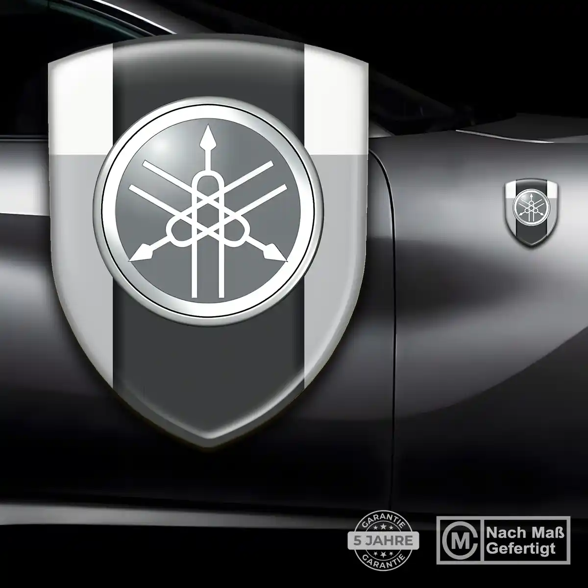 Yamaha Emblem Wappen Ausdrucksstarkes Design