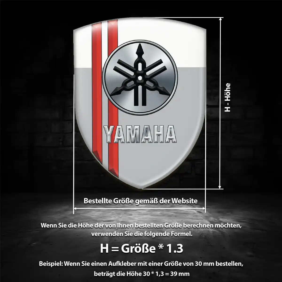 Yamaha Emblem Wappen Auto Anspruchsvolles Design