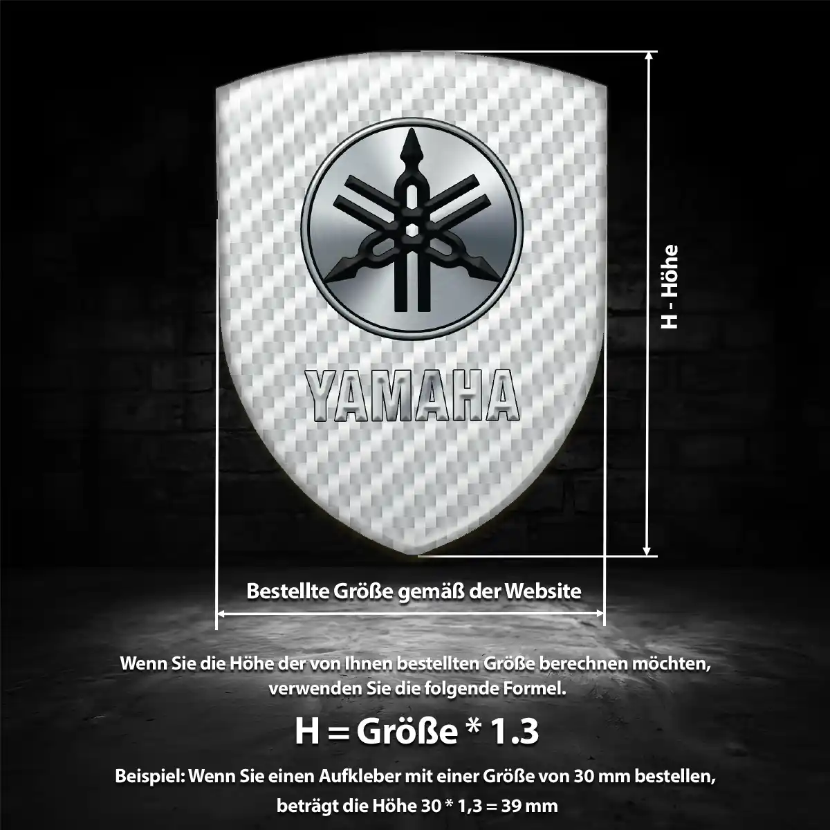 Yamaha Emblem Wappen Auto Edles Design