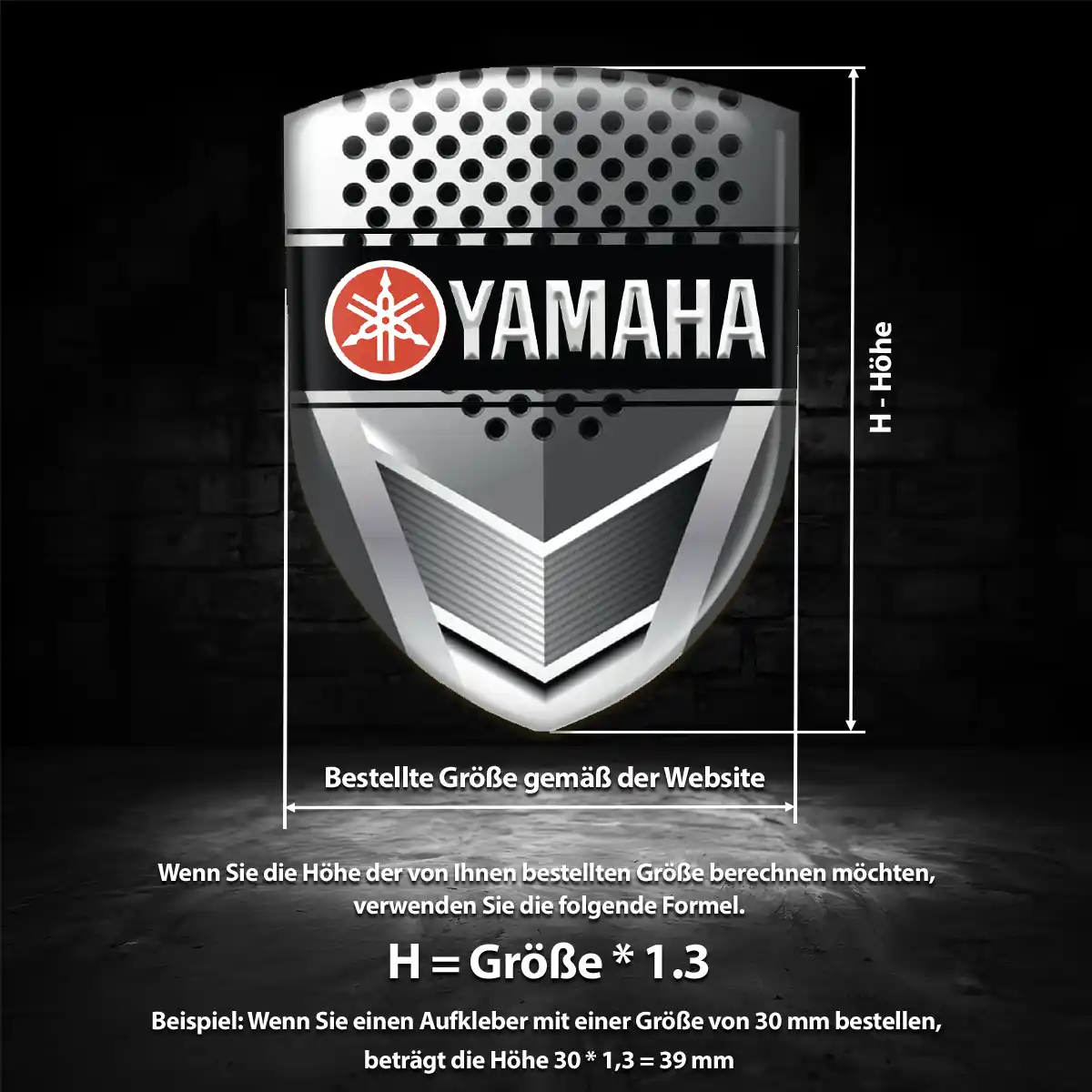 Yamaha Emblem Wappen Auto Exklusiv-Edition