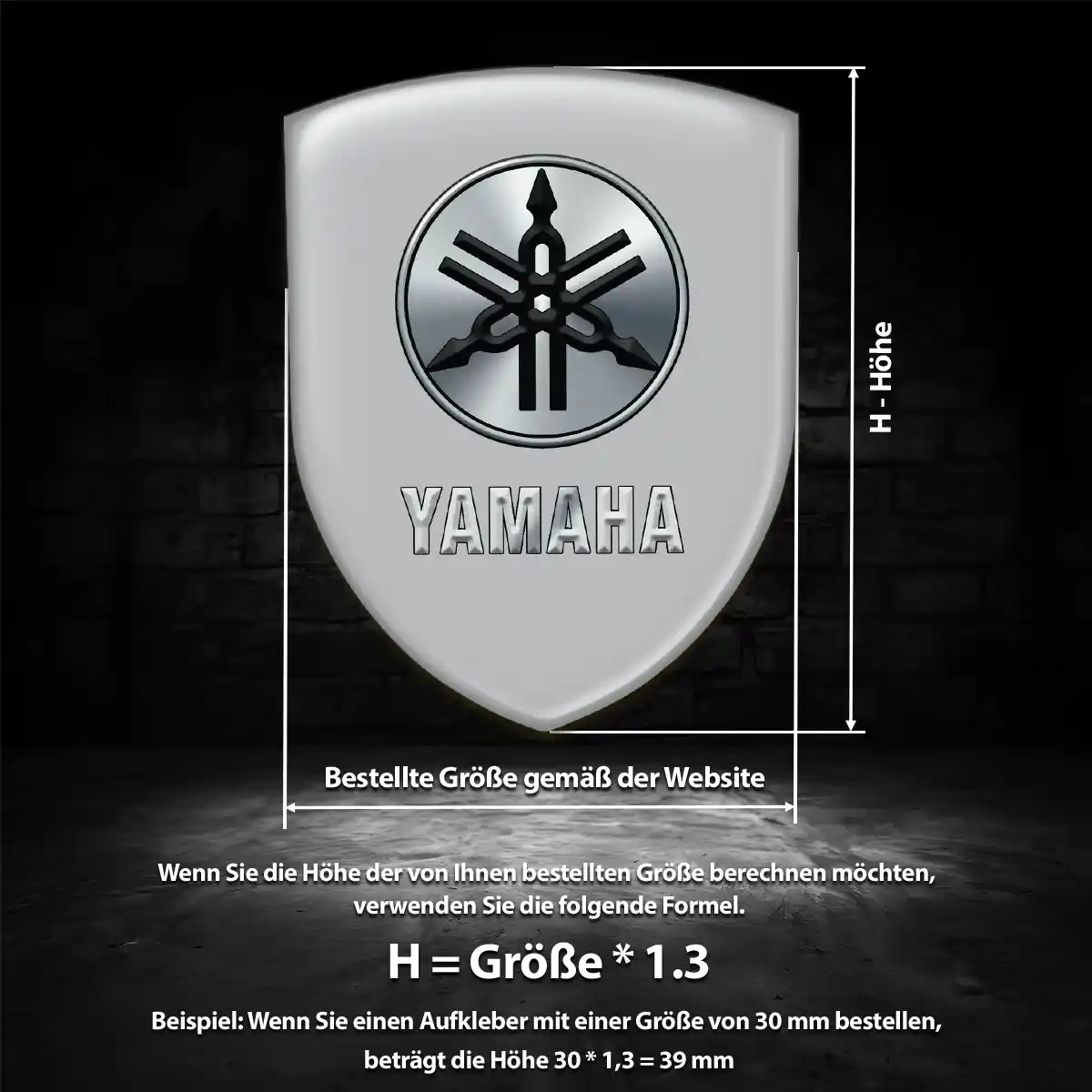 Yamaha Emblem Wappen Auto Exterieurdesign
