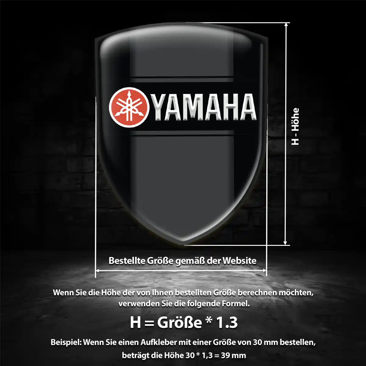 Yamaha Emblem Wappen Auto Höchste Qualität