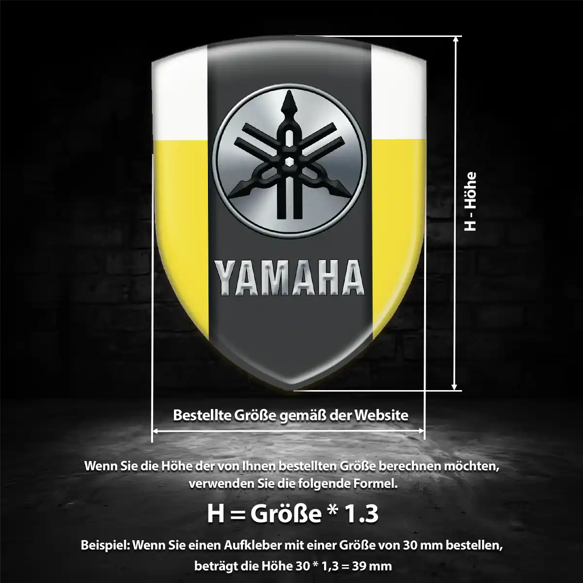 Yamaha Emblem Wappen Auto Interieurdesign