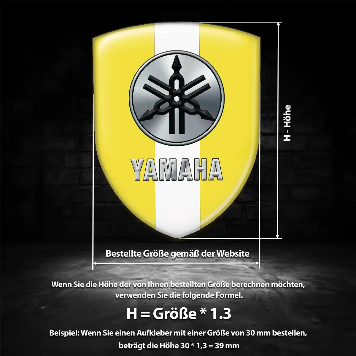Yamaha Emblem Wappen Auto Luxus-Edition