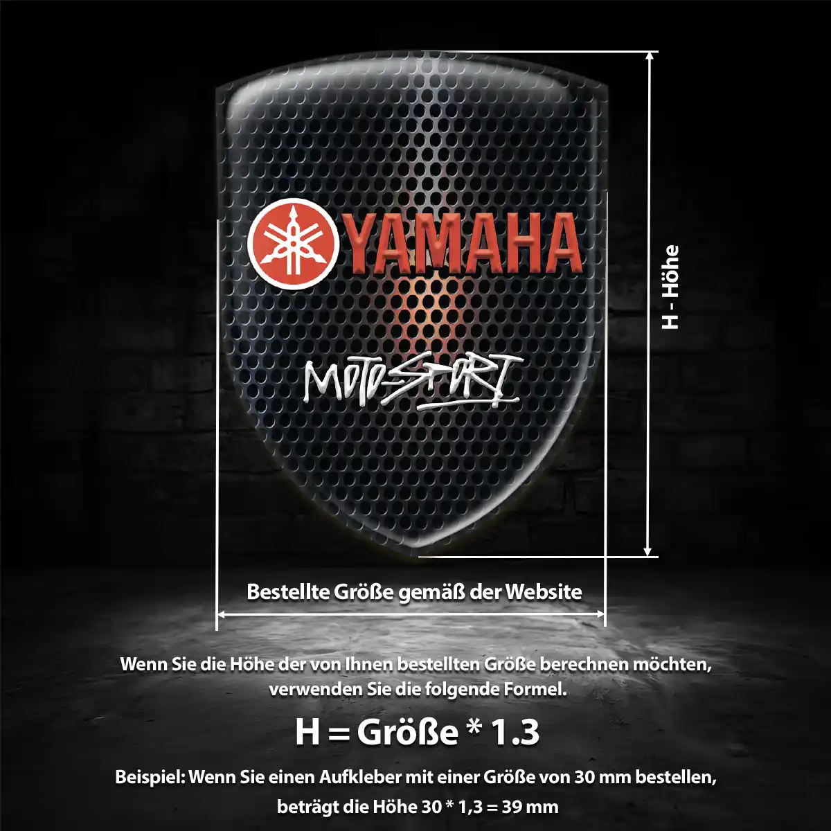 Yamaha Emblem Wappen Auto Sonderedition