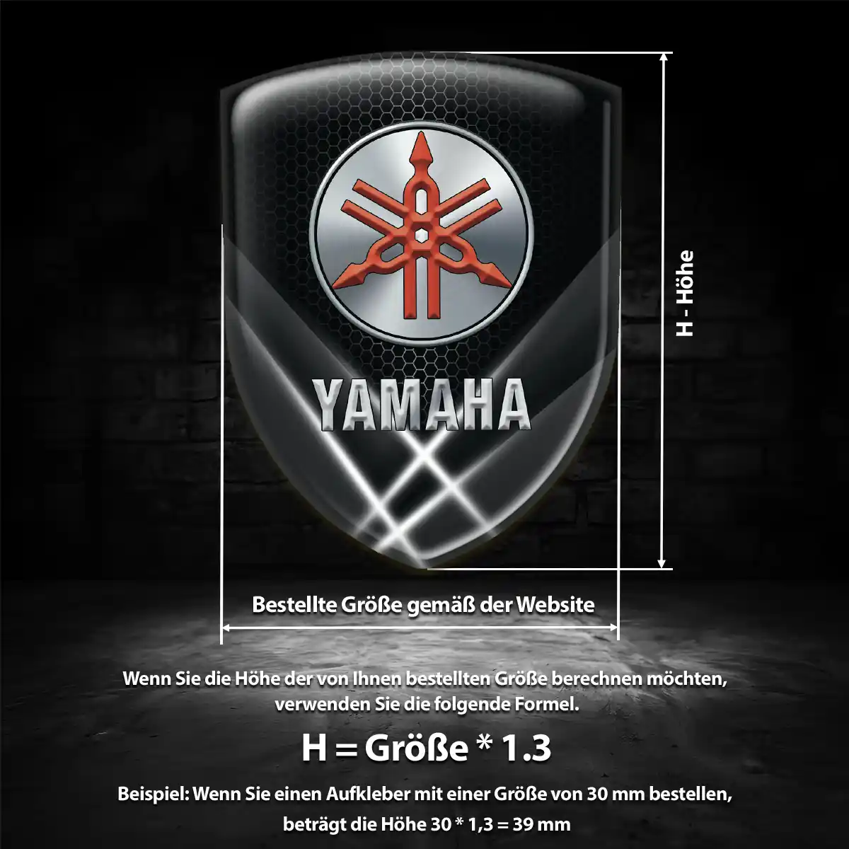 Yamaha Emblem Wappen Auto Spitzenqualität