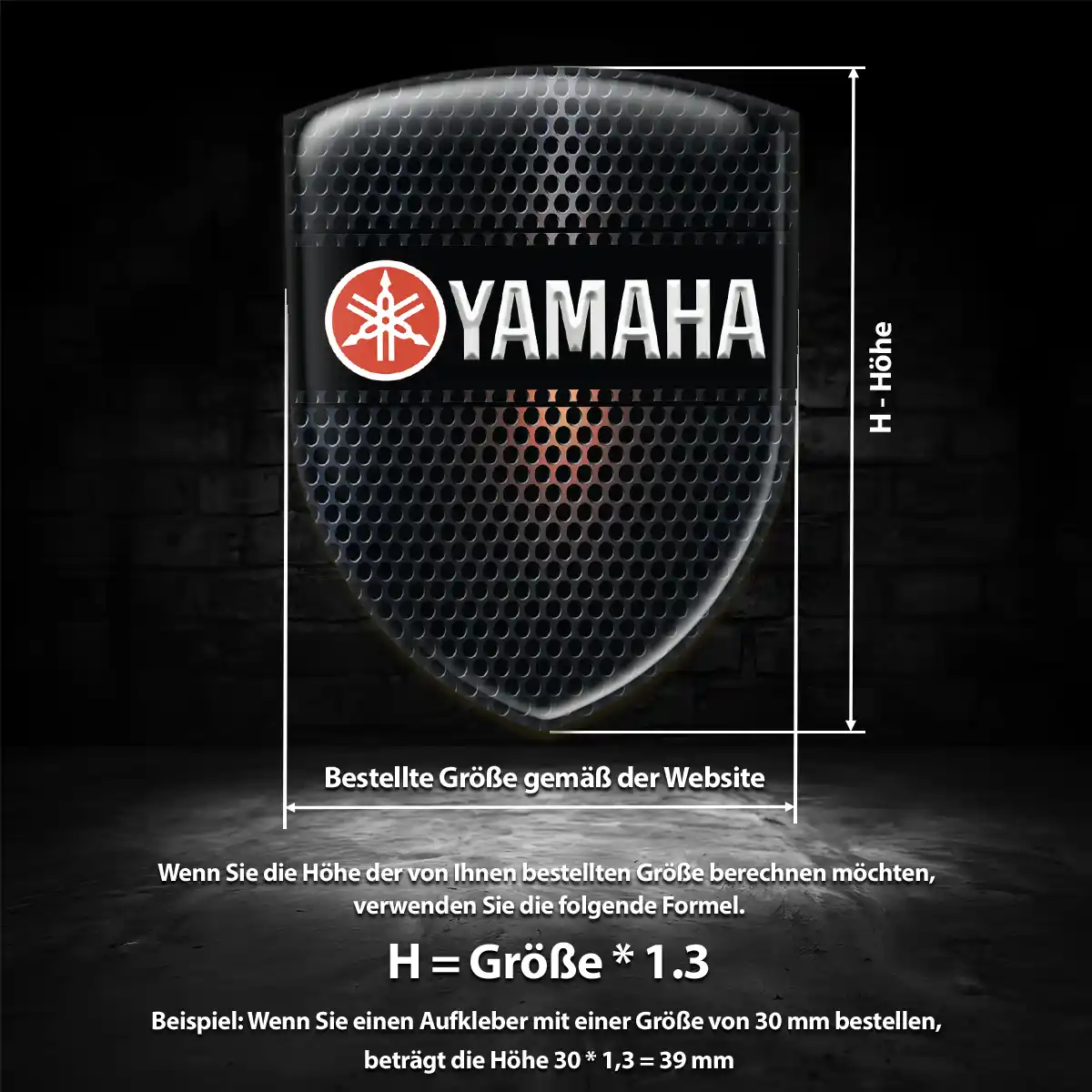 Yamaha Emblem Wappen Auto Stilvolles Design