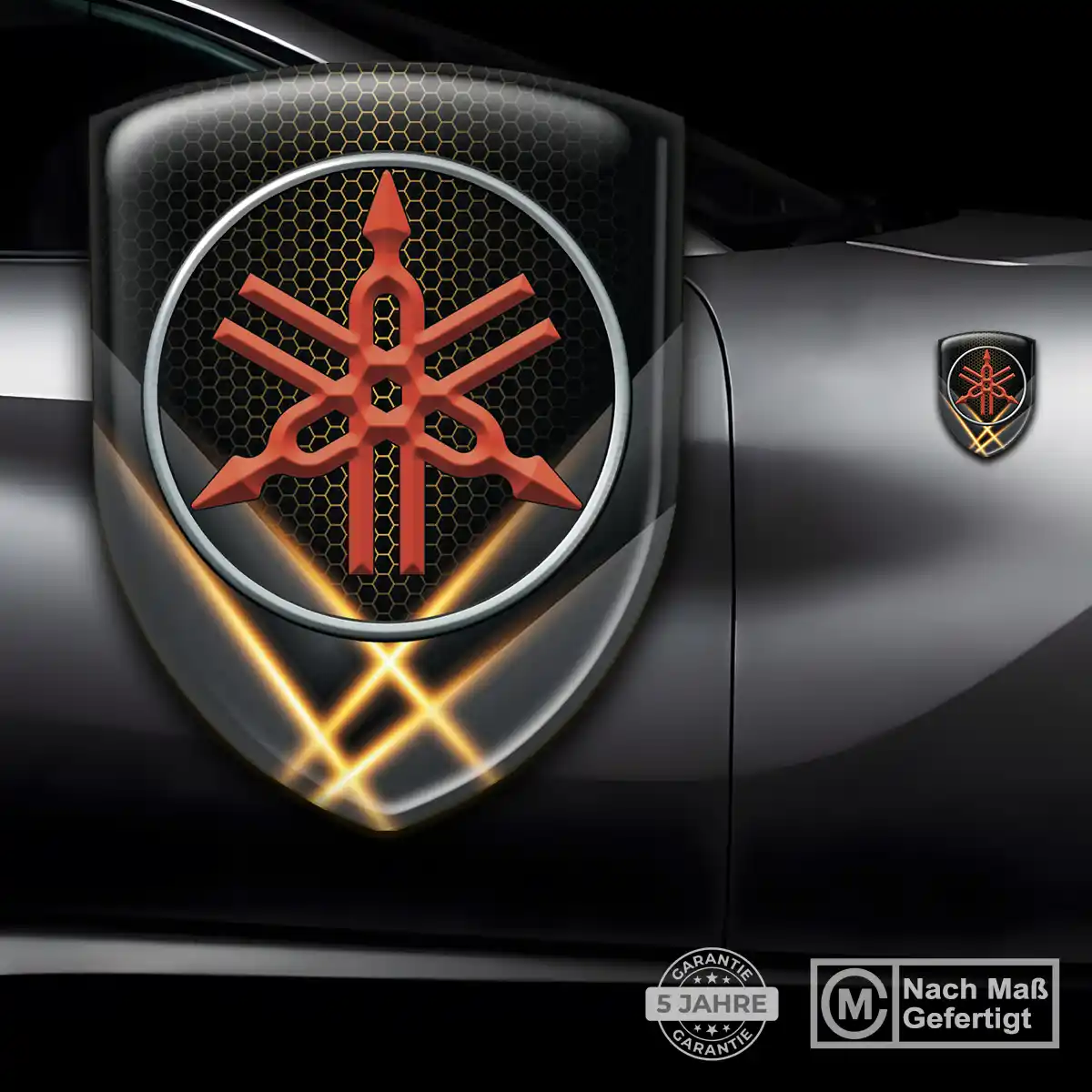 Yamaha Emblem Wappen Auto Tuningfahrzeug