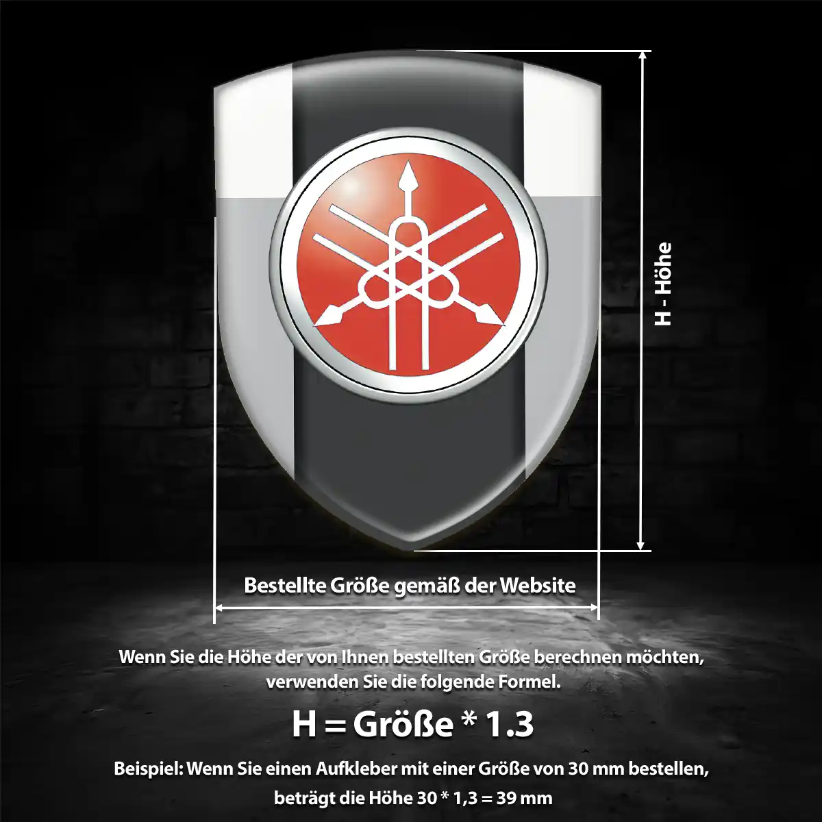 Yamaha Emblem Wappen Überzeugende Qualität