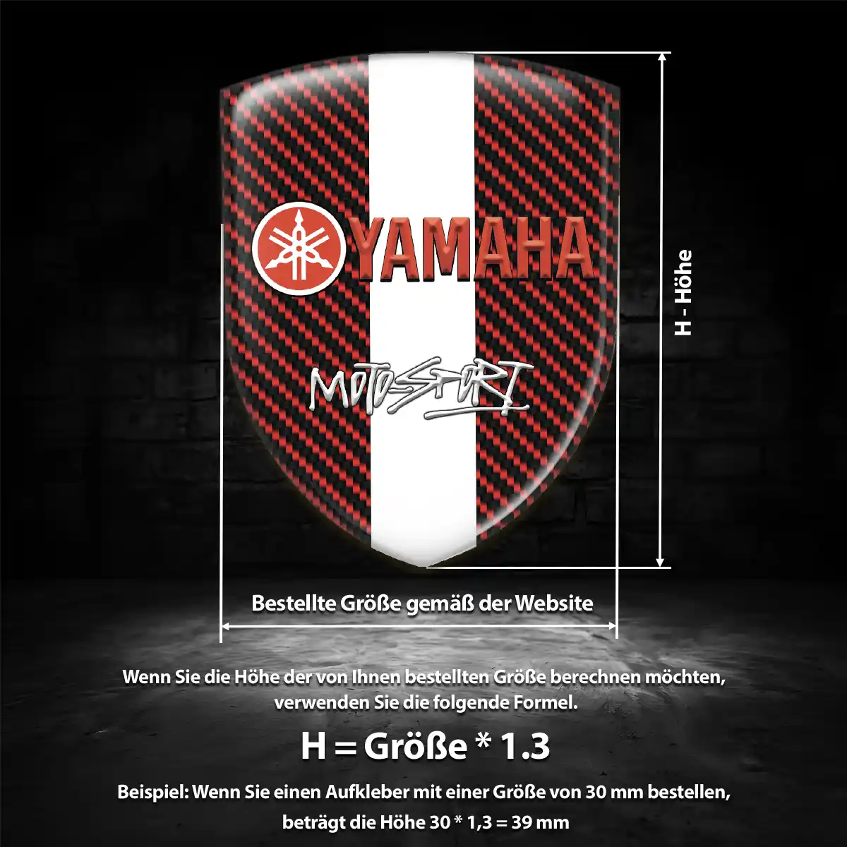 Yamaha Emblem Wappen Edles Design
