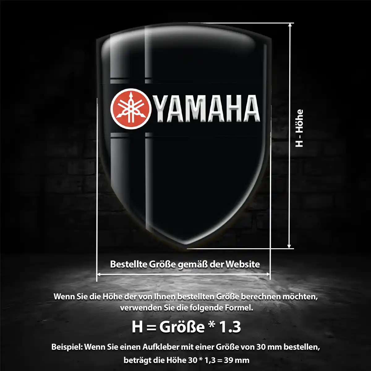 Yamaha Emblem Wappen Elegantes Design