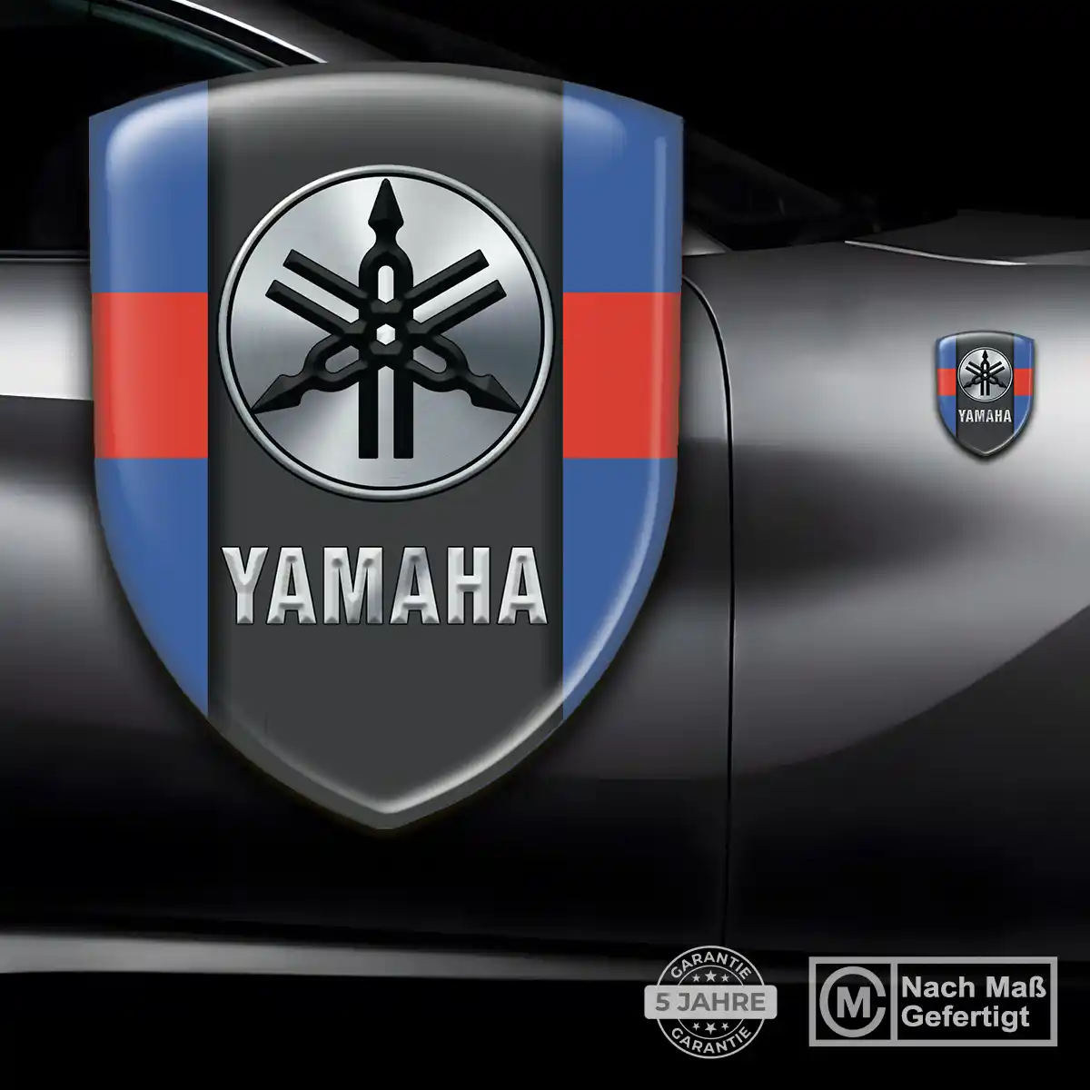 Yamaha Emblem Wappen Hochwertiges Harz