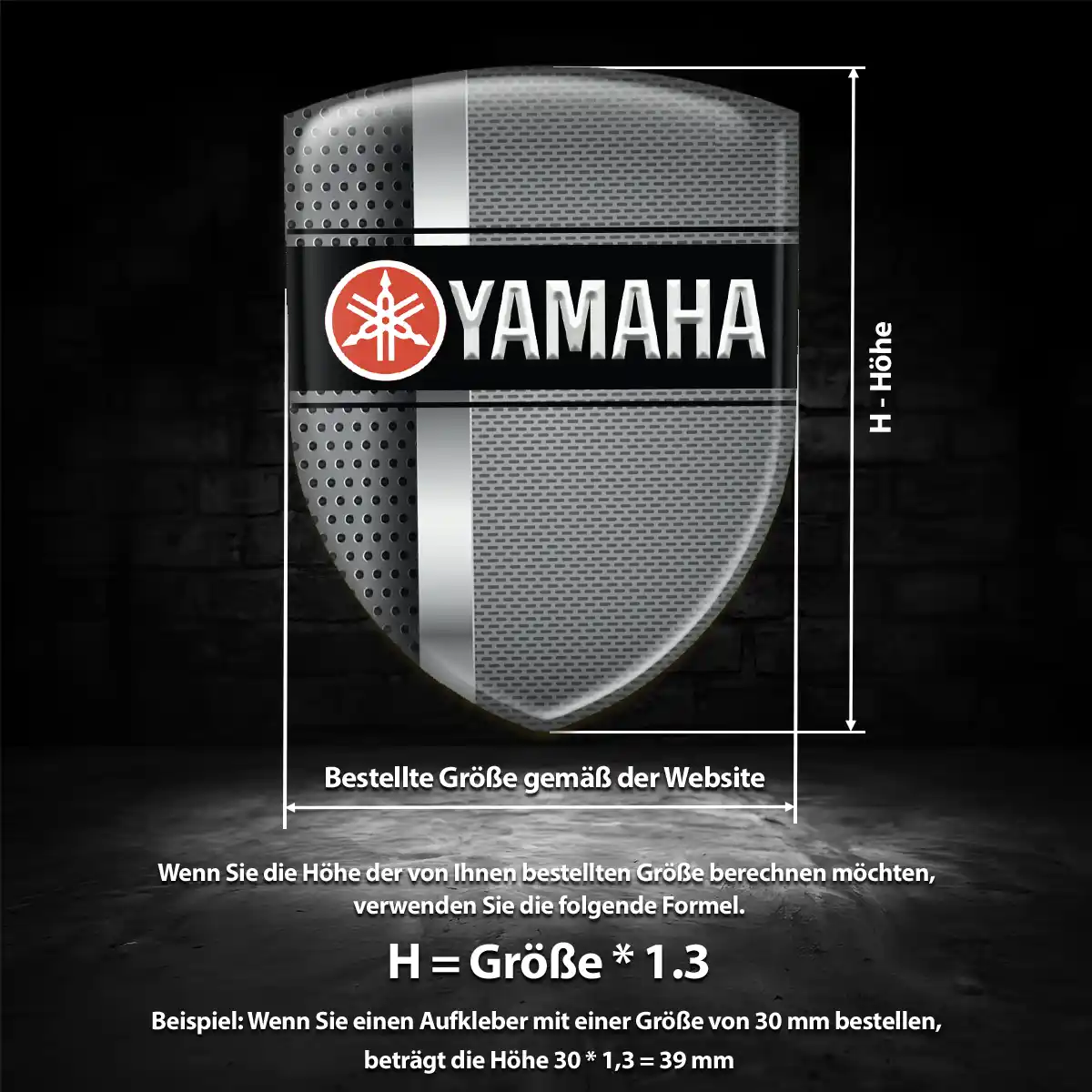 Yamaha Emblem Wappen Premium-Edition