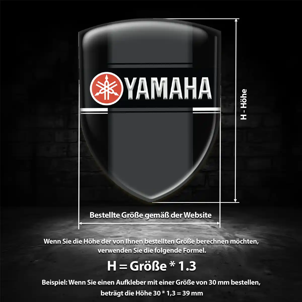 Yamaha Emblem Wappen Premiumqualität