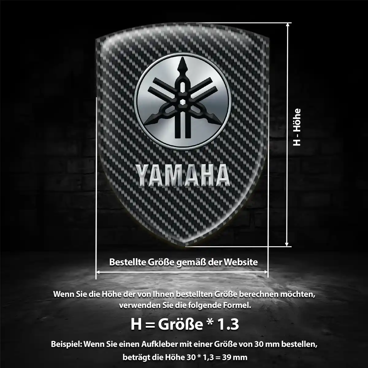 Yamaha Embleme Auto Edles Design