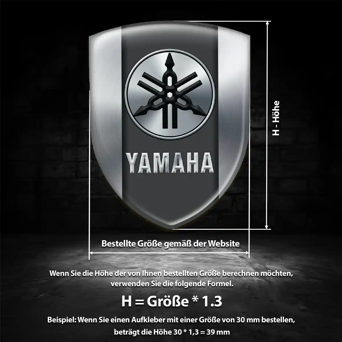Yamaha Embleme Auto Erstklassige Qualität