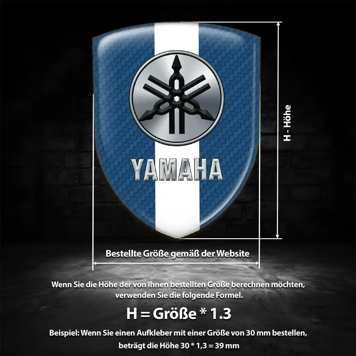 Yamaha Embleme Auto Höchste Qualität