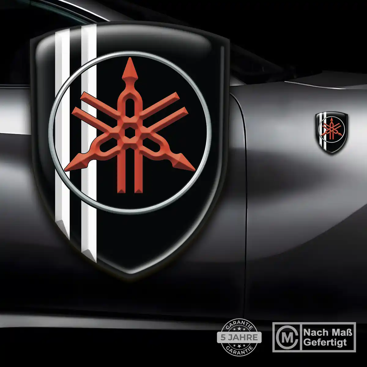 Yamaha Embleme Auto Tuningfahrzeug