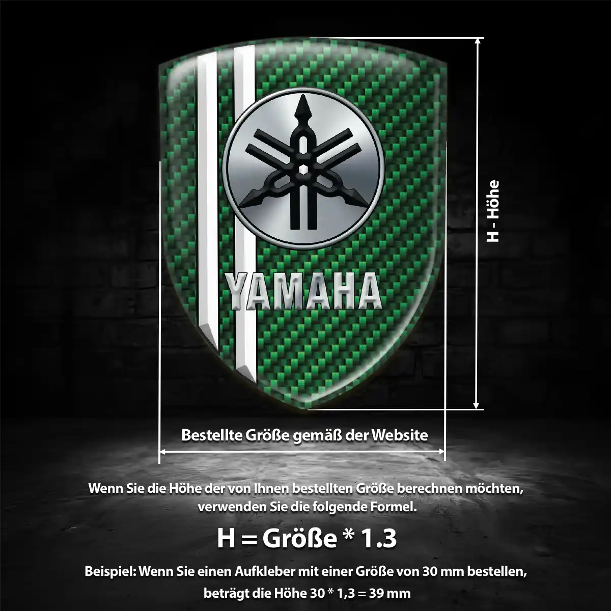 Yamaha Embleme Edles Design