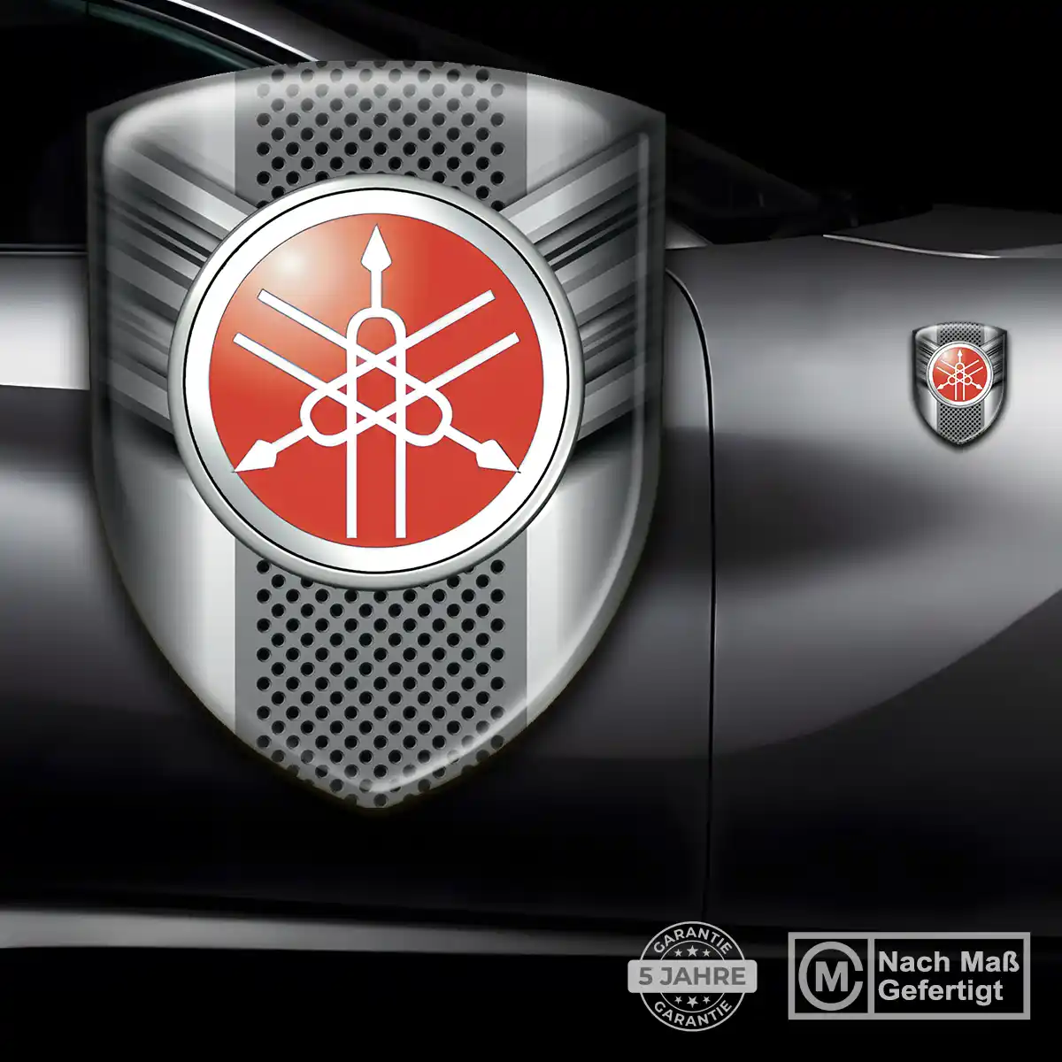 Yamaha Embleme Silikon Aufkleber Ausdrucksstarkes Design