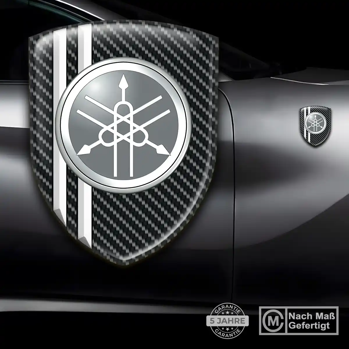 Yamaha Embleme Silikon Aufkleber Auto Hochwertiges Harz