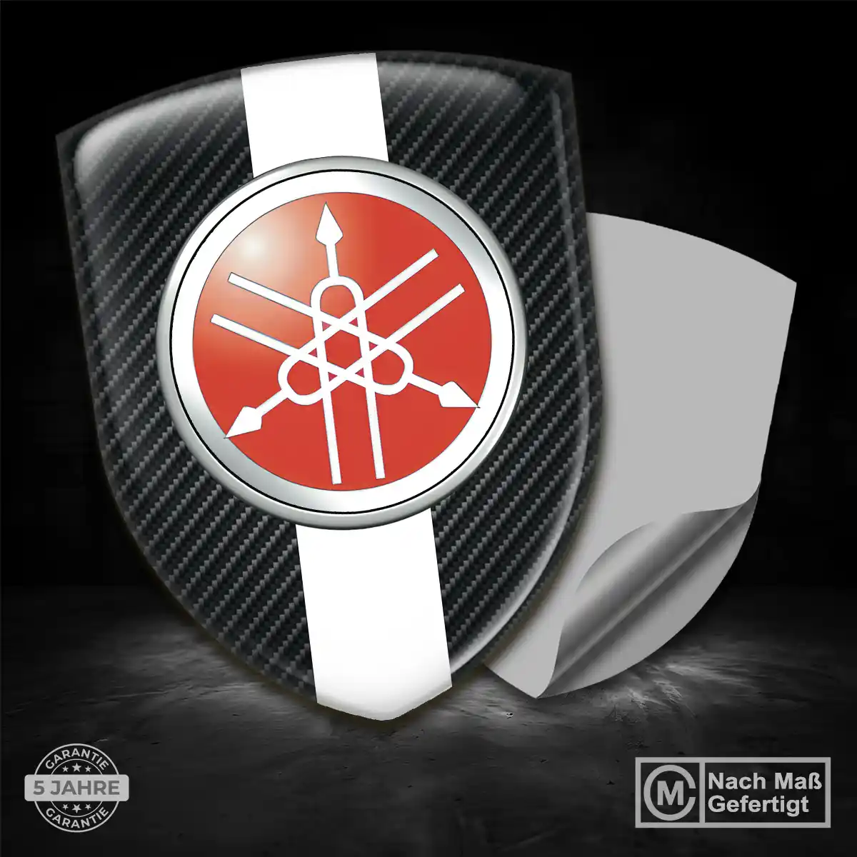 Yamaha Embleme Silikon Aufkleber Auto Markenedition