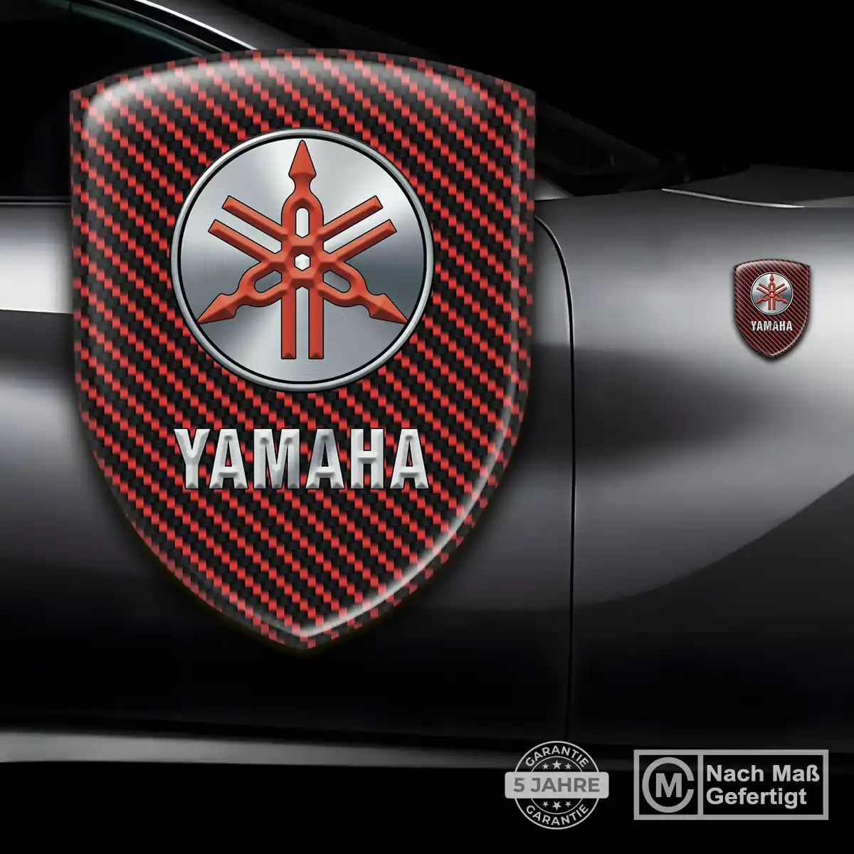 Yamaha Embleme Silikon Aufkleber Auto Premium-Edition