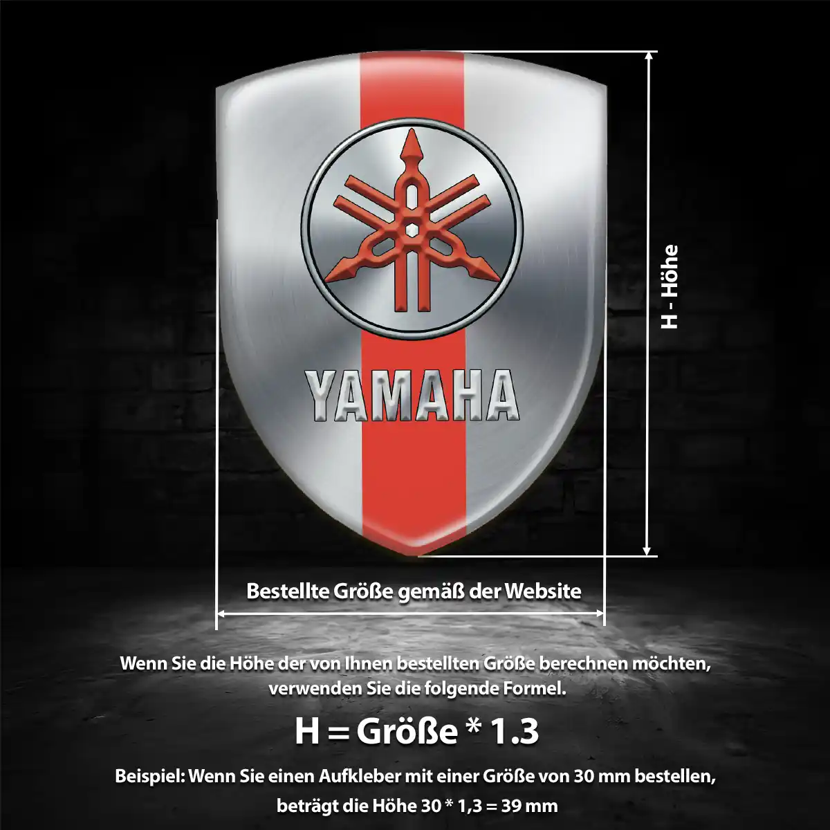 Yamaha Embleme Silikon Aufkleber Auto Sonderedition