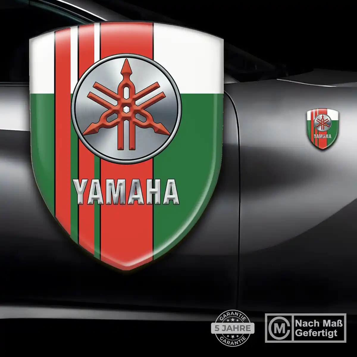 Yamaha Embleme Silikon Aufkleber Auto Tuningfahrzeug