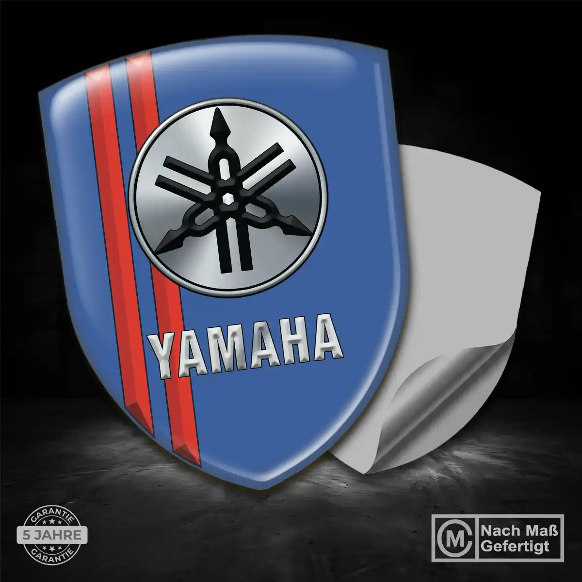 Yamaha Embleme Silikon Aufkleber Höchste Qualität