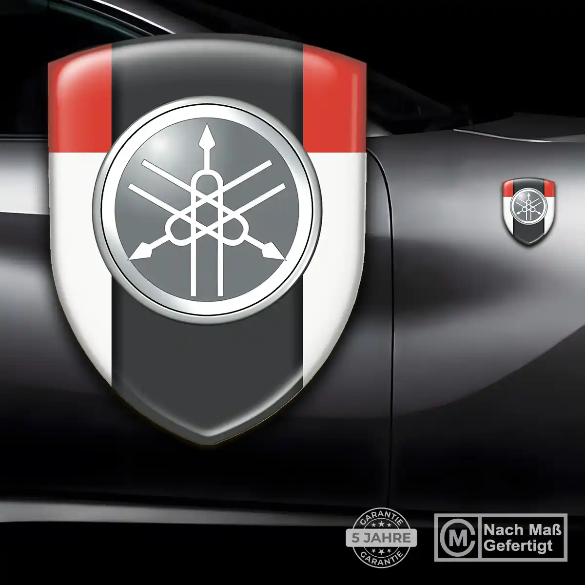 Yamaha Embleme Silikon Aufkleber Hochwertiges Harz
