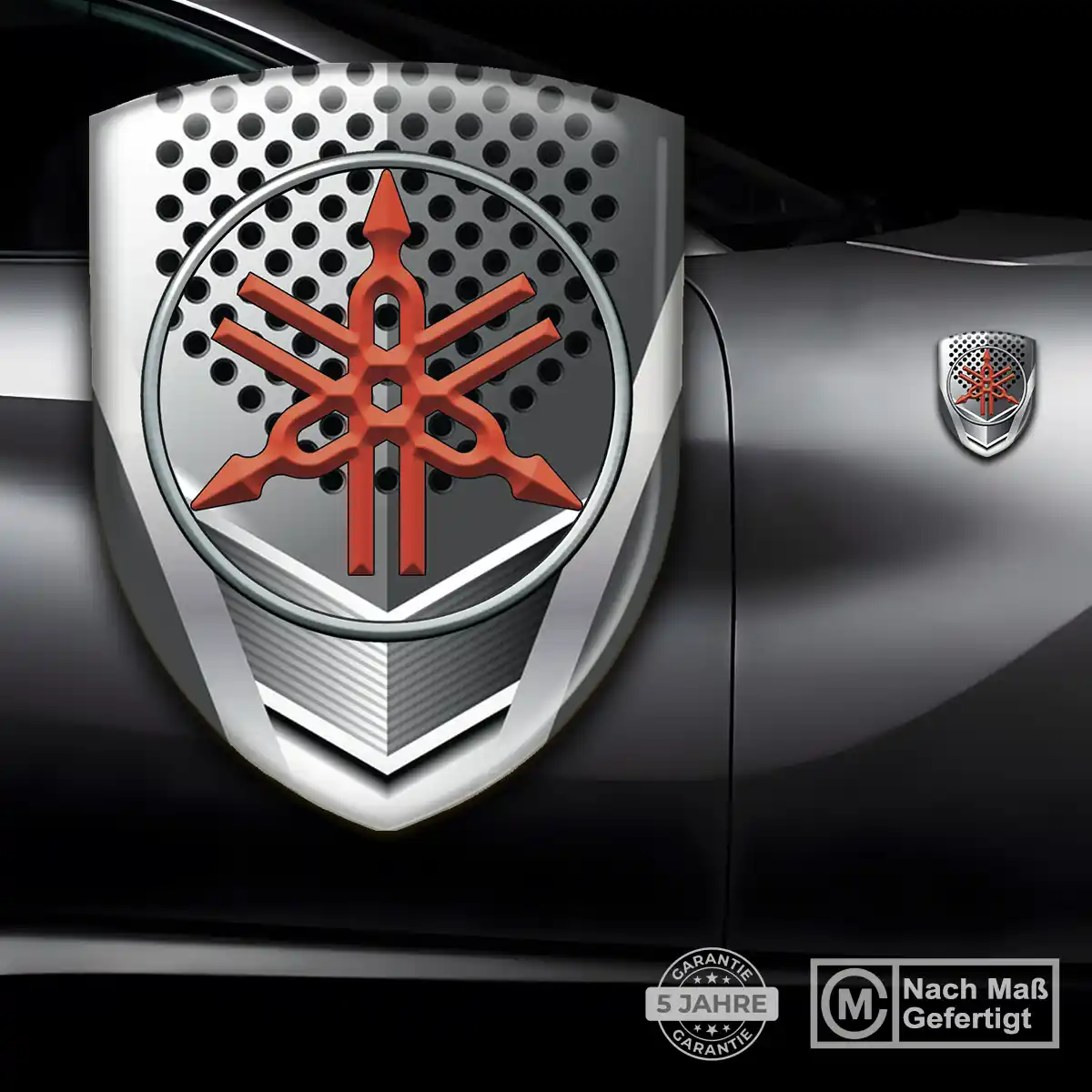 Yamaha Embleme Silikon Aufkleber Luxus-Edition